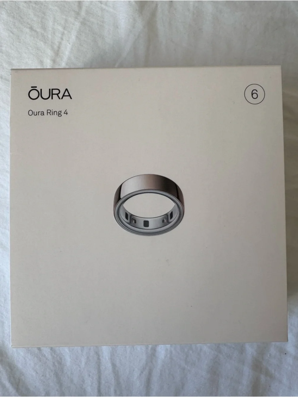 Oura Ring 4 Brown with Silver Inner